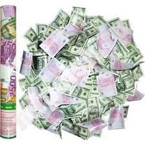 Пневмохлопушка в металлической трубе/40см/ Денежный взрыв Пневмохлопушка в металлической трубе/40см/ Денежный взрыв