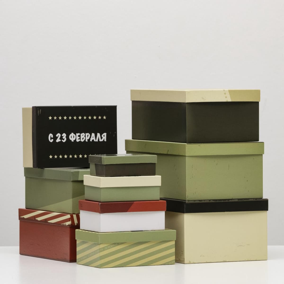 Подарочная коробка «23 февраля», 19 х 13 х 8 см