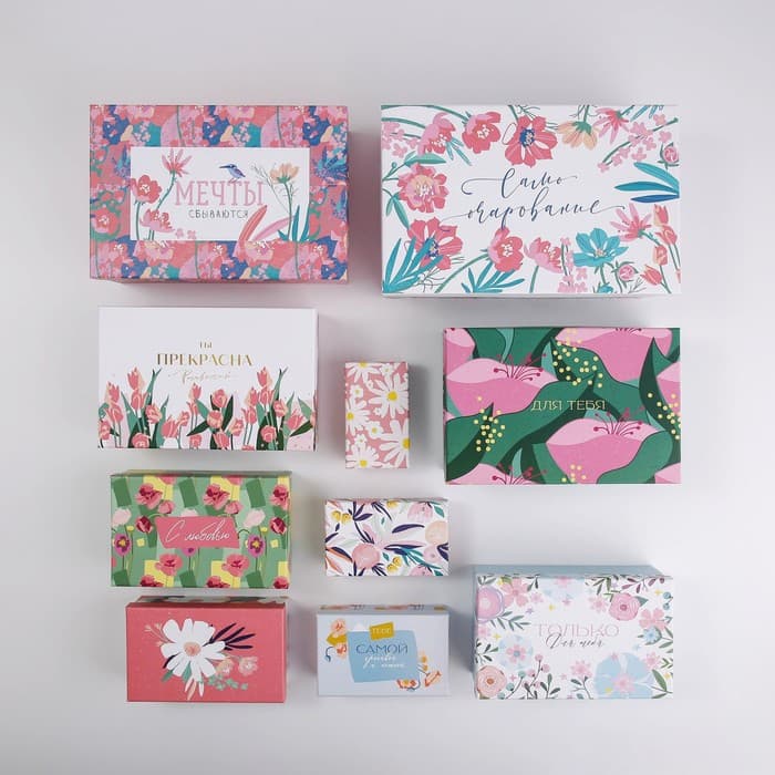 Подарочная коробка «FLOWER», 18 x 11 x 6.5 см