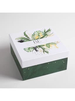 Подарочная коробка «Тропический» 18 х 18 х 10 см