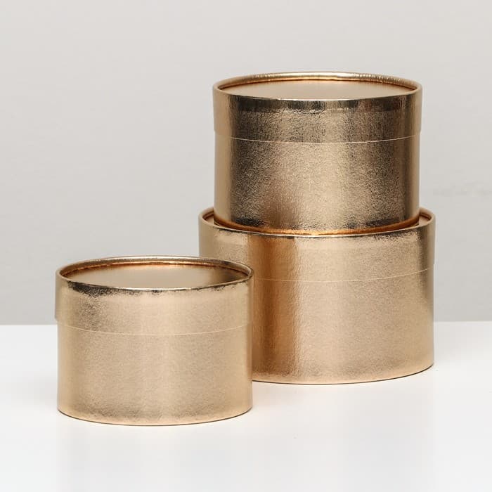 Подарочная коробка завальцованные, золотой, 13×8.5 см