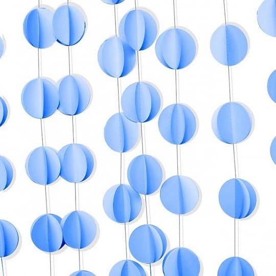 Подвеска Круги,голубой,200см