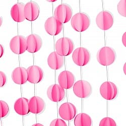 Подвеска Круги, розовый ,200см