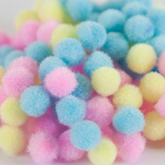 Помпончики, Праздничный микс, 1 см, Ассорти, 1шт. Помпончики, Праздничный микс, 1 см, Ассорти, 1шт.