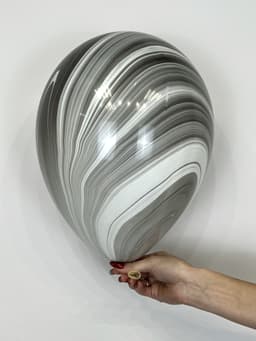 Q 11" Супер Агат Black White (Супер агат черно-белый)