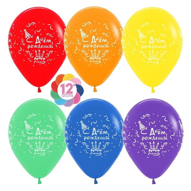 S 12"/30 см СДР! (торт), ассорти, пастель S 12"/30 см СДР! (торт), ассорти, пастель