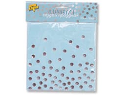 Салфетка Горошек серебряный 33см 6шт