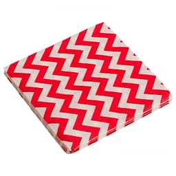 Салфетка Красные зигзаги 32*32см /20шт