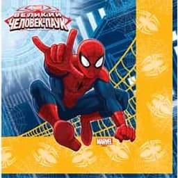 Салфетка Marvel Человек- Паук 33см/12шт