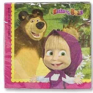 Салфетки Маша и Медведь 20 шт