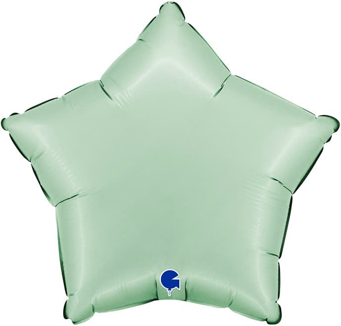 Звезды сатин 45 см мятная глазурь