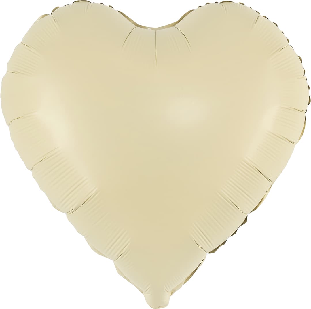 Сердца сатин 45 см Falali желтые