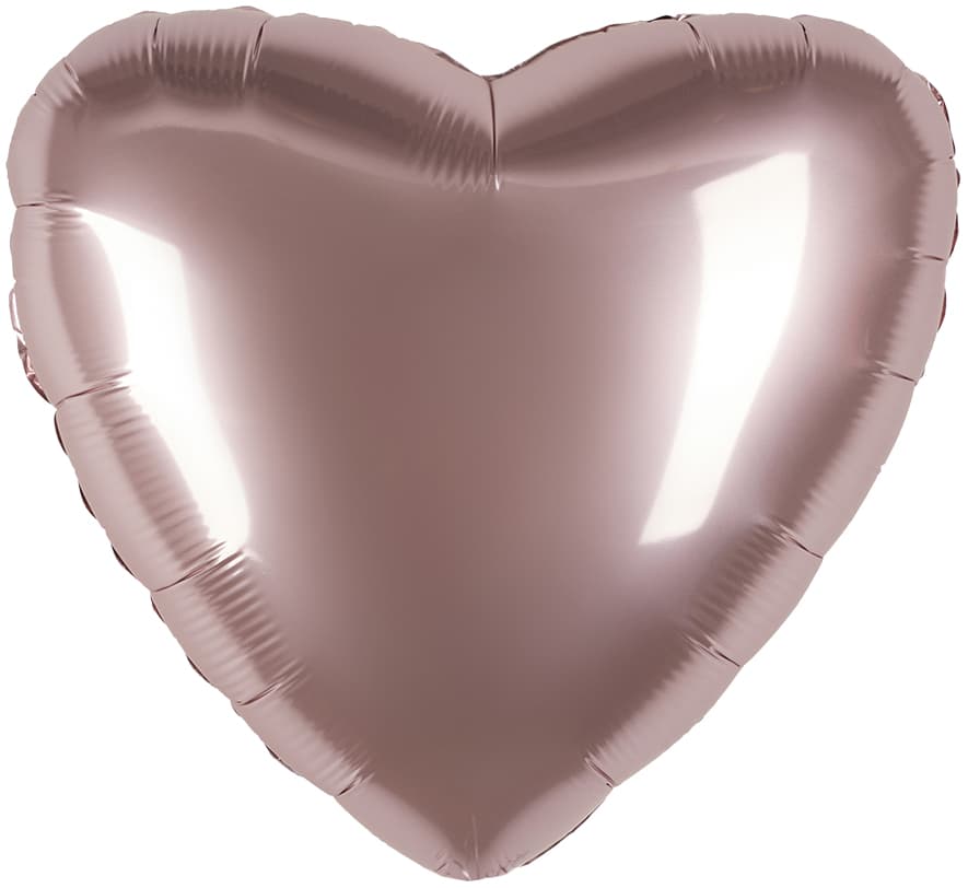 Сердца сатин грибной 45 см