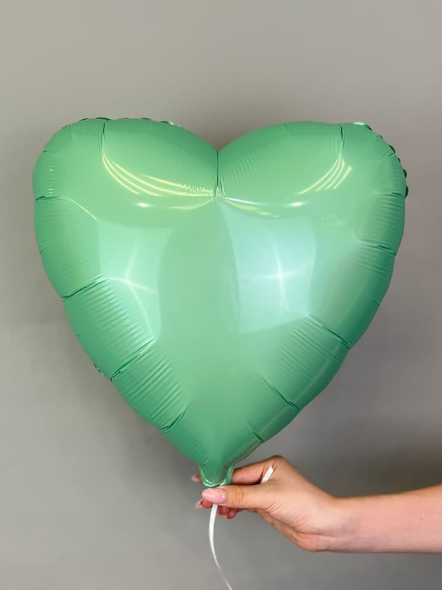 Сердца пастель 45 см мятные Сердца пастель 45 см мятные