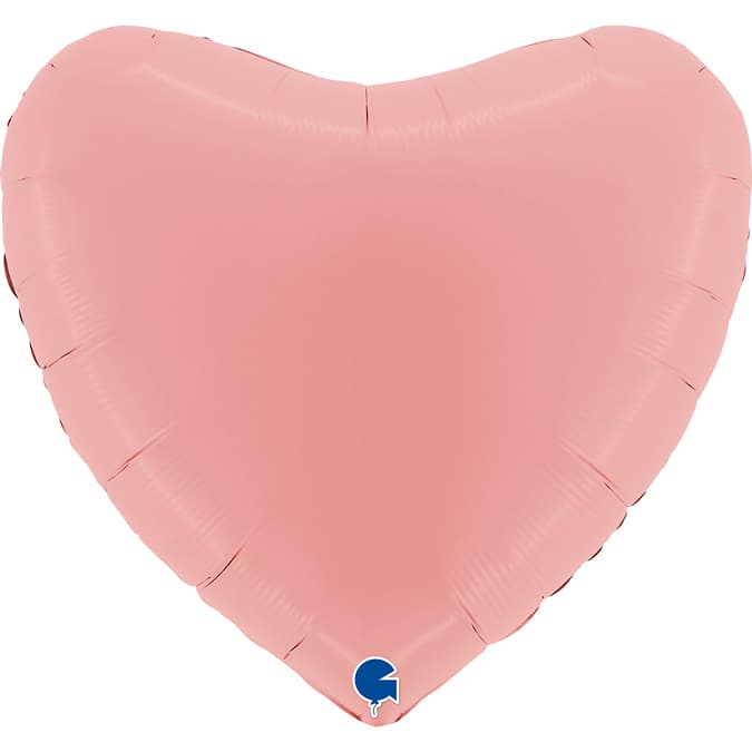 Сердца пастель макарунс нежно-розовые 45 см