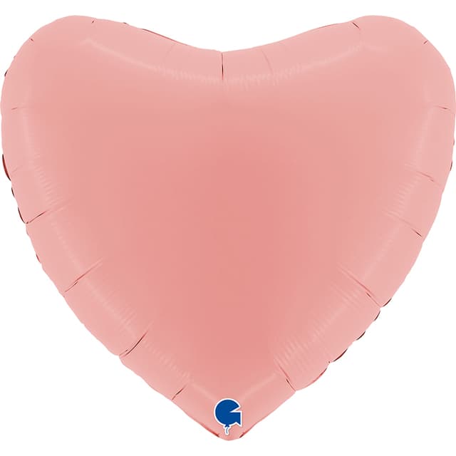 Сердца пастель макарунс нежно-розовые 45 см Сердца пастель макарунс нежно-розовые 45 см