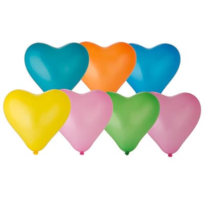 Сердце 10" Пастель ассорти/Ит/ Сердце 10" Пастель ассорти/Ит/