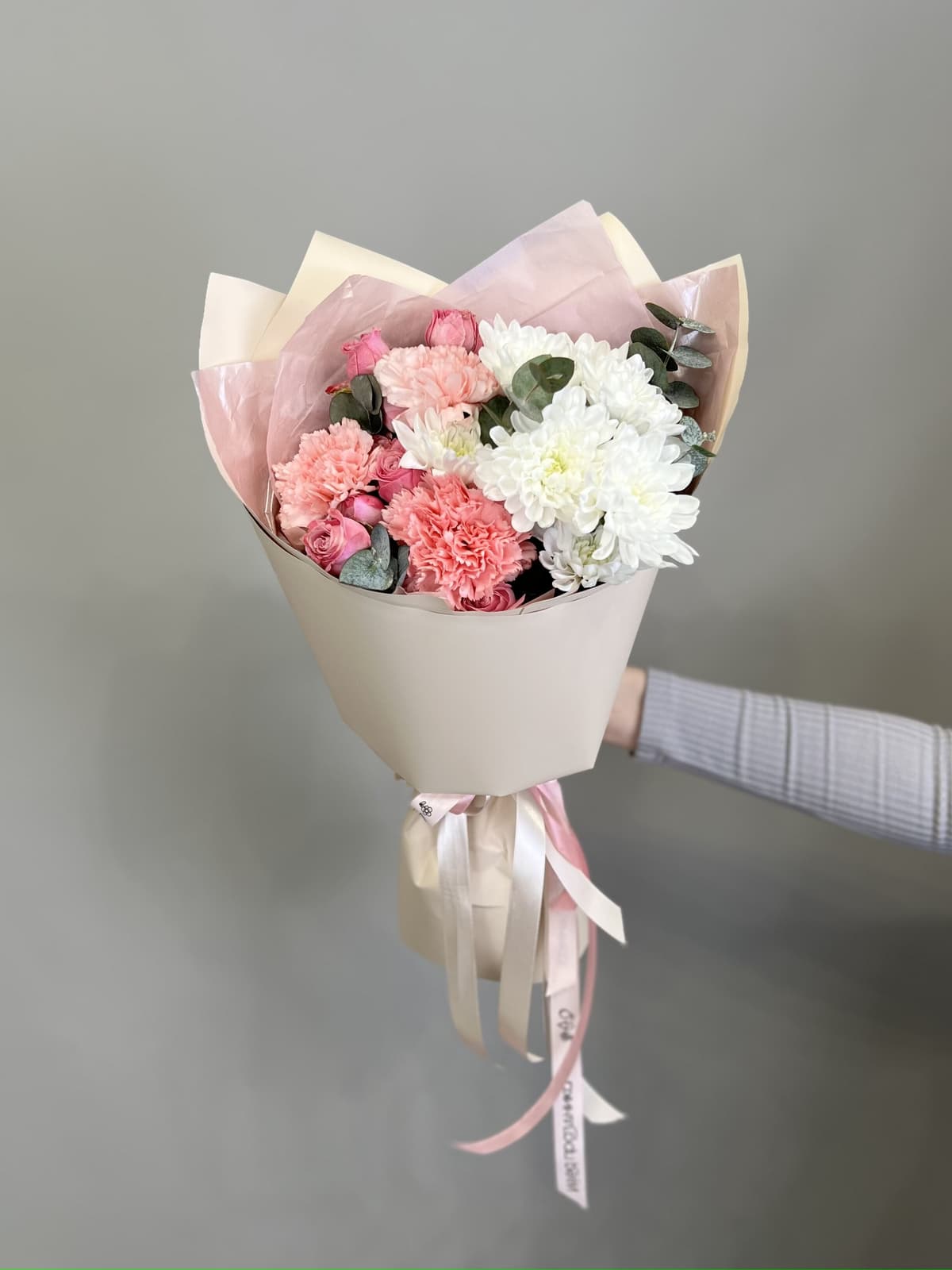 Сет шар + нежный букет "Пузырики"