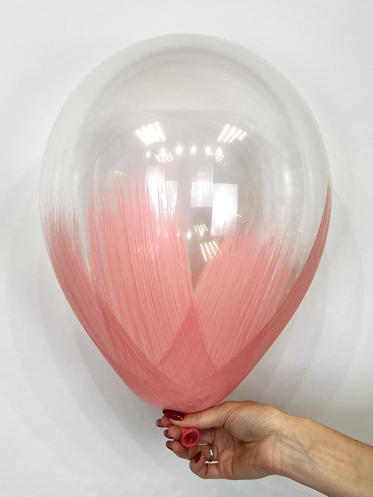 Шар (12''/30 см) Браш, Розовый, кристалл