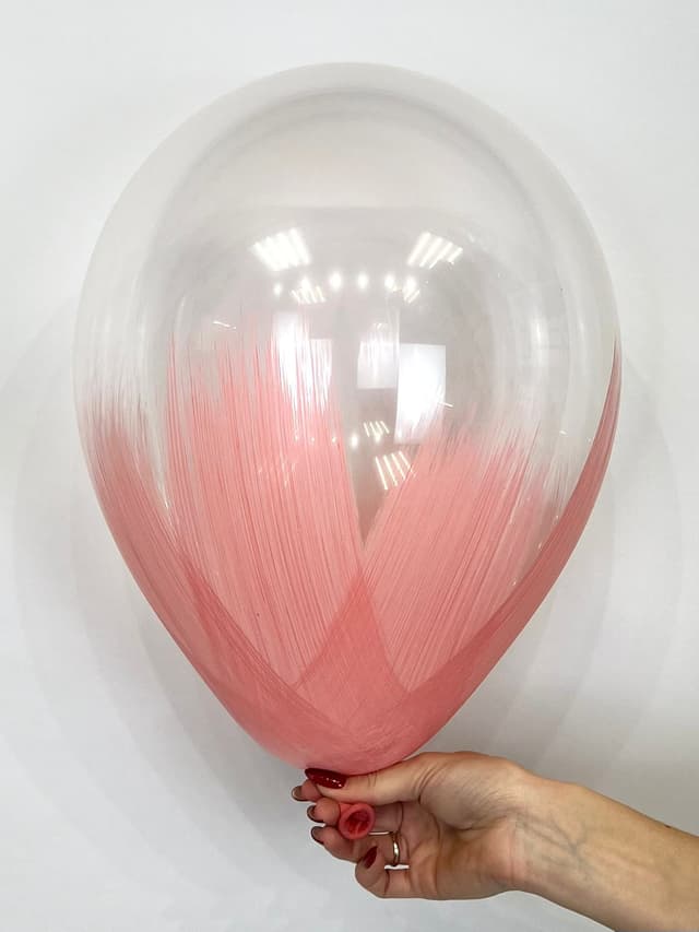 Шар (12''/30 см) Браш, Розовый, кристалл Шар (12''/30 см) Браш, Розовый, кристалл