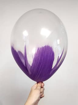 Шар (12''/30 см) Браш, Сиреневый, кристалл