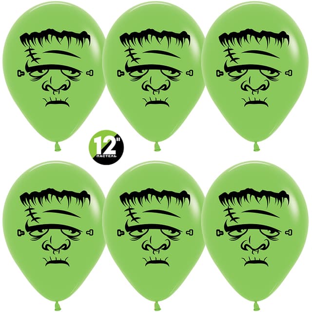 Шар (12''/30 см) Франкенштейн, Лайм (031), пастель, 2 ст Шар (12''/30 см) Франкенштейн, Лайм (031), пастель, 2 ст