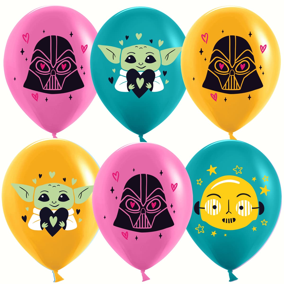 Шар (12''/30 см) Геройская сага, Ассорти, пастель, 1 ст