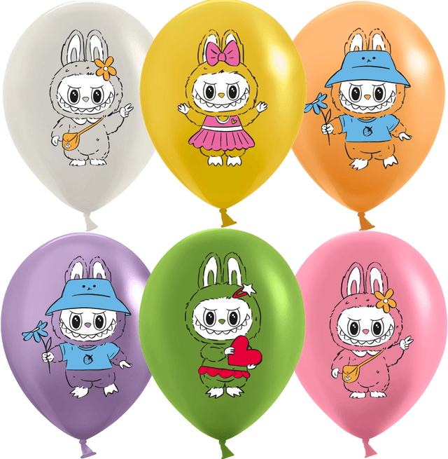 Шар (12''/30 см) Плюшевые эльфы, Милые друзья, Ассорти, пастель Шар (12''/30 см) Плюшевые эльфы, Милые друзья, Ассорти, пастель