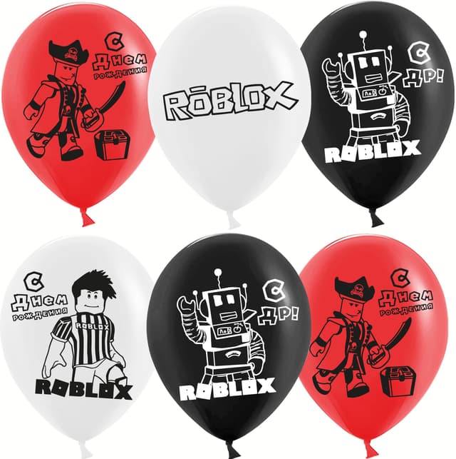 Шар (12''/30 см) Роблокс, С Днем Рождения!, Ассорти, пастель, 2 ст Шар (12''/30 см) Роблокс, С Днем Рождения!, Ассорти, пастель, 2 ст