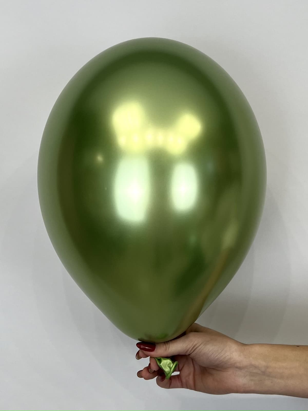 Шар (12"/30см) Хром,Лайм