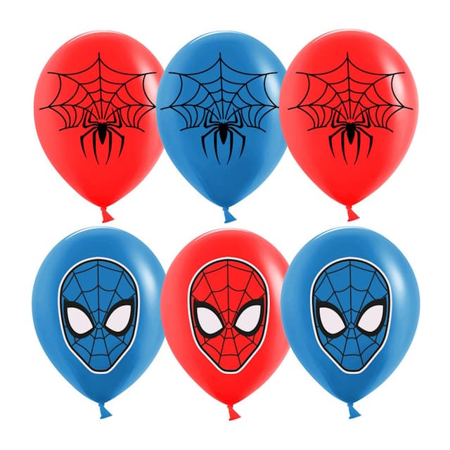 Шар 12"30см Паучок, красный/синий Шар 12"30см Паучок, красный/синий