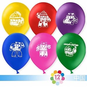 Шар 12"30см Робокоп Поли/ассорти/Пастель Шар 12"30см Робокоп Поли/ассорти/Пастель