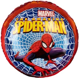 Шар (18''/46 см) Круг, Человек Паук, Дизайн №1