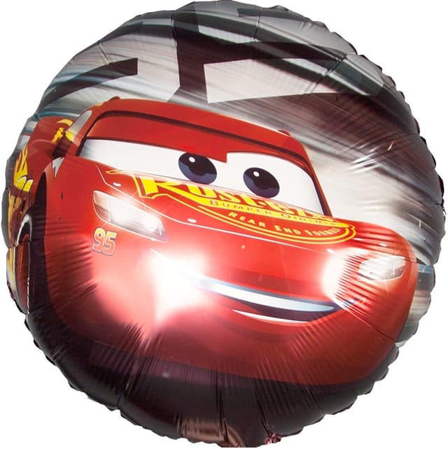 Шар (18''/46 см) Круг, Тачки, Молния МакКуин, Красный Шар (18''/46 см) Круг, Тачки, Молния МакКуин, Красный