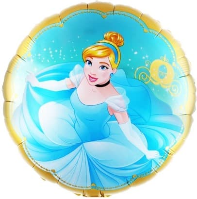 Шар (18''/46 см) Круг, Золушка Шар (18''/46 см) Круг, Золушка