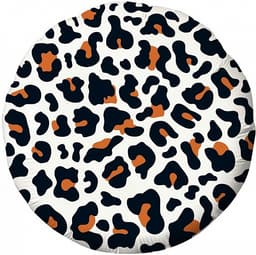 Шар (18"/46см) Круг,Анималистика пятнистый окрас,Леопард
