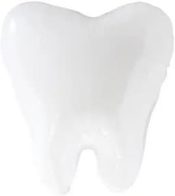 Шар (21''/53 см) Фигура, Зубик, Белый