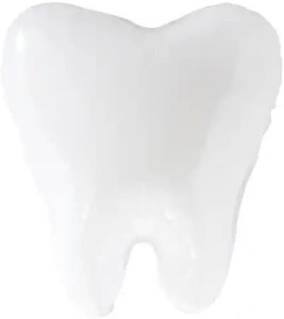 Шар (21''/53 см) Фигура, Зубик, Белый Шар (21''/53 см) Фигура, Зубик, Белый