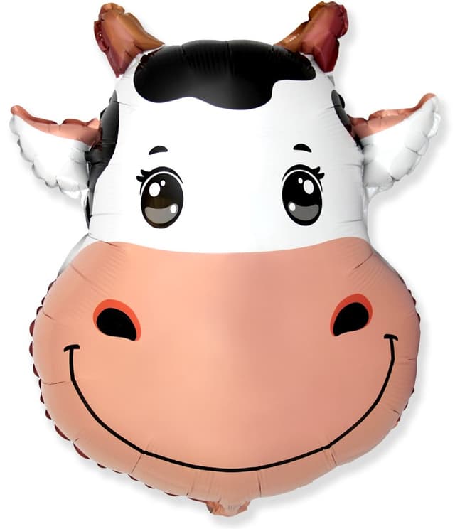 Шар (22''/56 см) Фигура, Голова, Милая Корова Шар (22''/56 см) Фигура, Голова, Милая Корова