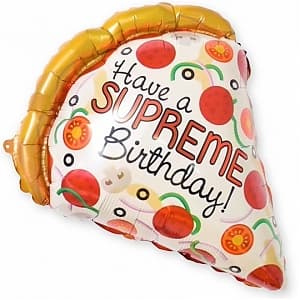 Шар (22"/56см) Фигура,Кусочек пиццы,лучший ДР Шар (22"/56см) Фигура,Кусочек пиццы,лучший ДР