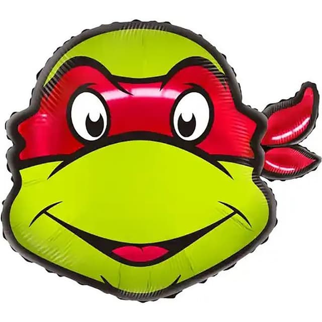Шар (23''/58 см) Фигура, Черепашка, Красная маска Шар (23''/58 см) Фигура, Черепашка, Красная маска