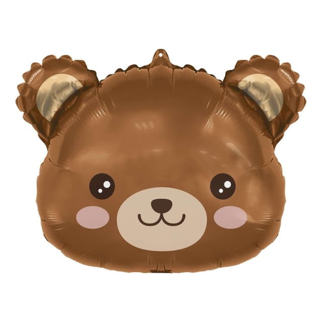 Шар (23"/58см) Фигура, Голова, Милый Медведь Шар (23"/58см) Фигура, Голова, Милый Медведь