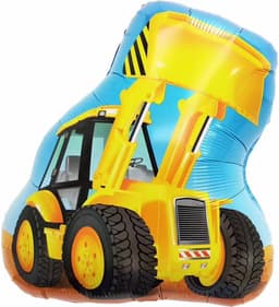 Шар (24''/61 см) Фигура, Экскаватор, Желтый