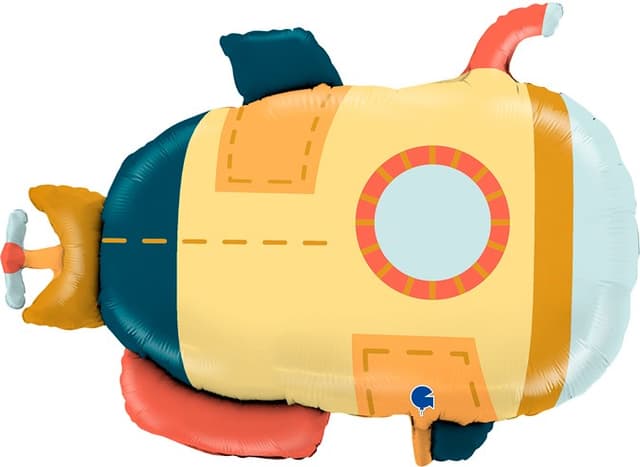 Шар (24''/61 см) Фигура, Подводная лодка Шар (24''/61 см) Фигура, Подводная лодка