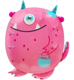 Шар (24"/61см) Фигура, Монстрик Джуди, розовый