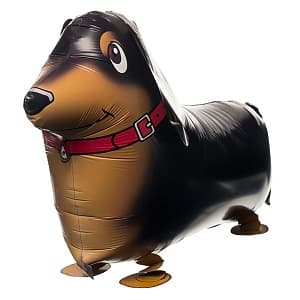 Шар (24"/61см) Ходячая Фигура,Такса,коричневый Шар (24"/61см) Ходячая Фигура,Такса,коричневый