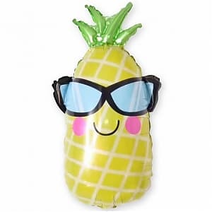 Шар (26"/66см) Фигура,Ананас в очках Шар (26"/66см) Фигура,Ананас в очках