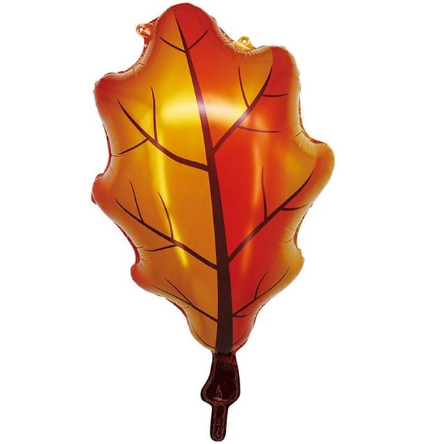 Шар (27''/69 см) Фигура, Дубовый лист, оранжевый Шар (27''/69 см) Фигура, Дубовый лист, оранжевый