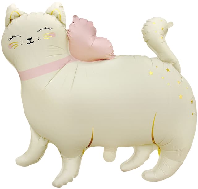 Шар (27''/69 см) Фигура, Кошечка с бантом, Сатин Шар (27''/69 см) Фигура, Кошечка с бантом, Сатин