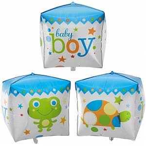 Шар (28"/71см) Куб,Малыш Мальчик Шар (28"/71см) Куб,Малыш Мальчик